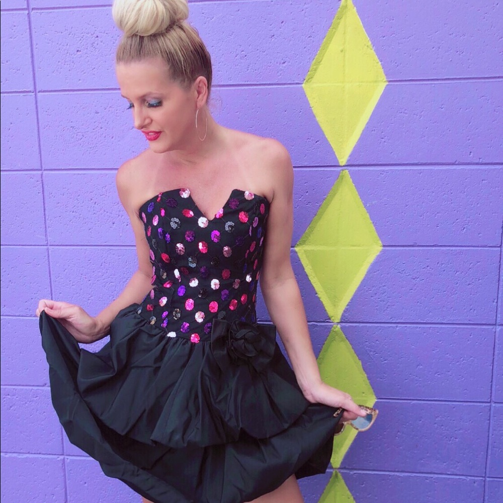 Vintage Prom Dress 80’s Bubble Skirt